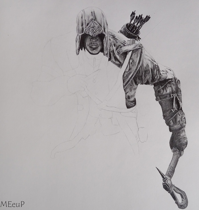 Dibujo Connor Kenway Assassin Creed