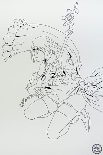 Dibujo de Aqua Kingdom Hearts