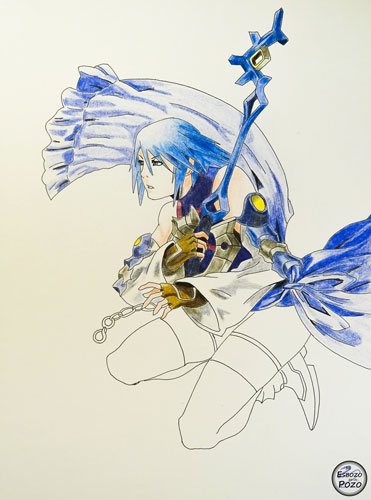 Dibujo de Aqua Kingdom Hearts