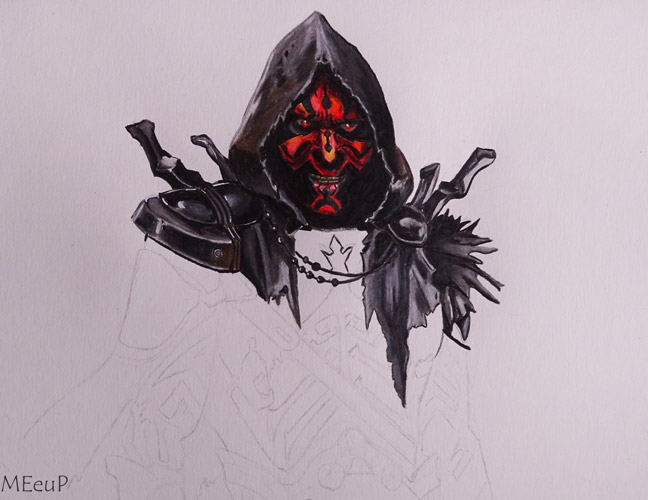 Dibujo de Darth Maul
