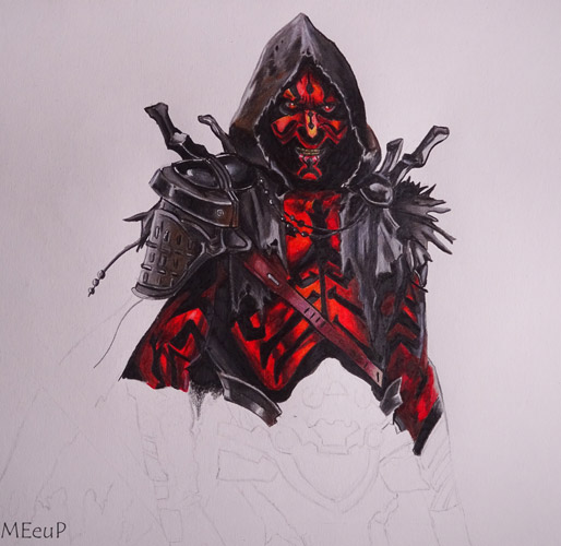 Dibujo de Darth Maul