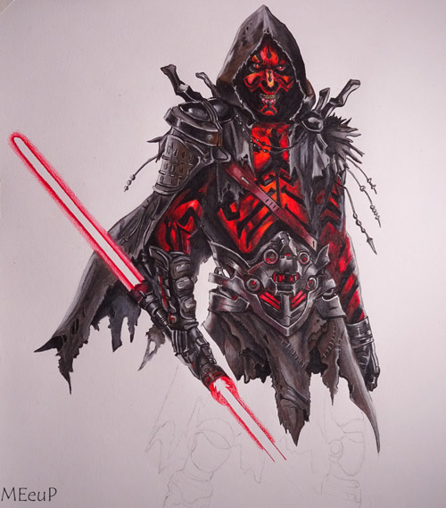 Dibujo de Darth Maul
