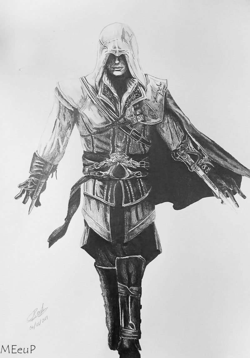 Dibujo Ezio Auditore