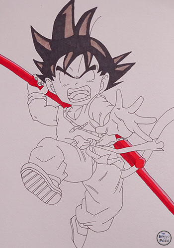 Dibujo de Goku niño