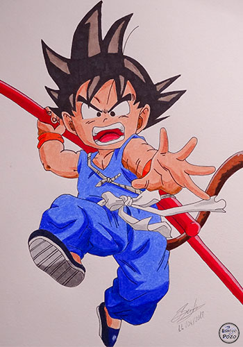 Dibujo de Goku niño