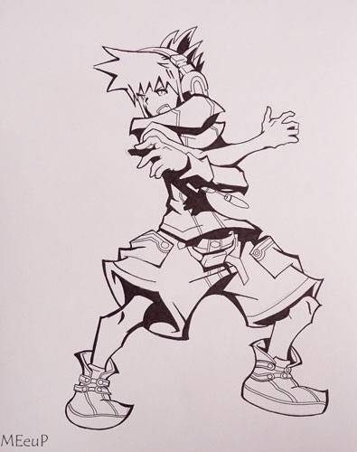 Dibujo de Neku