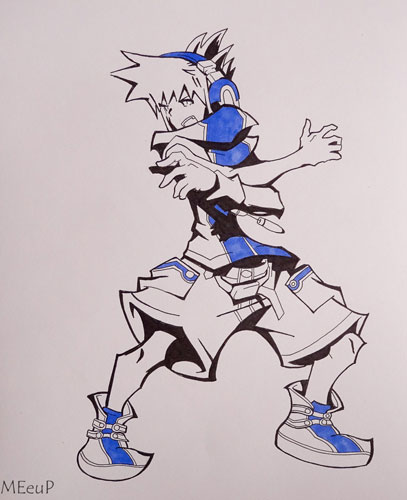 Dibujo de Neku