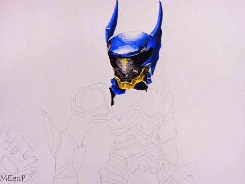 Dibujo de Ventus con armadura | Kingdom Hearts