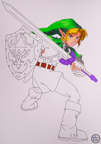 Dibujo de Link adulto