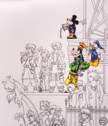Dibujo portada Kingdom Hearts 3