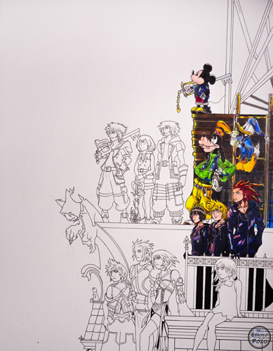 Dibujo portada Kingdom Hearts 3