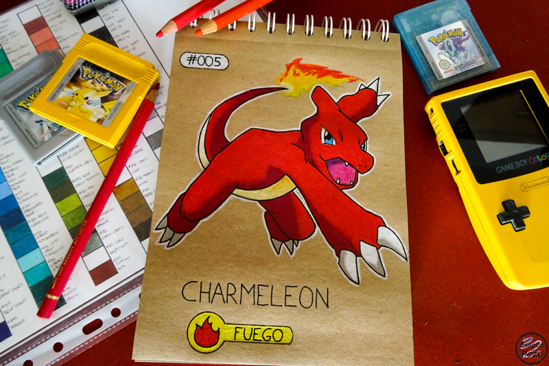 Dibujo Charmeleon a color