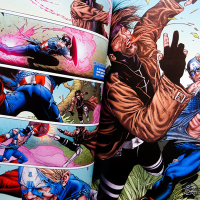 COMIC VENGADORES VS X MEN GRANDES BATALLAS