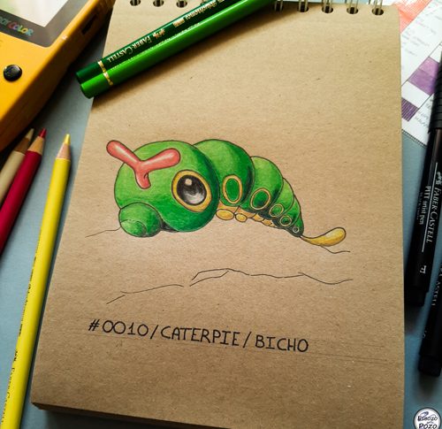 DIBUJO CATERPIE – POKÉMON #0010