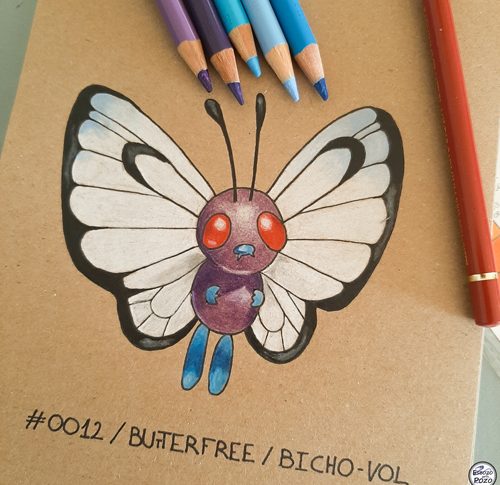 DIBUJO BUTTERFREE – POKÉMON #0012