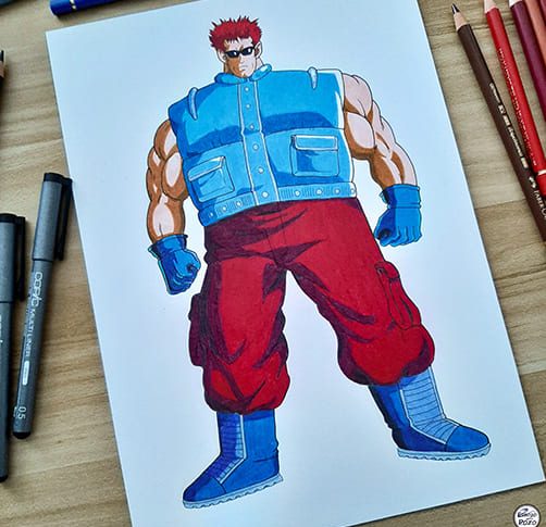 DIBUJO SARGENTO METÁLICO – DRAGON BALL