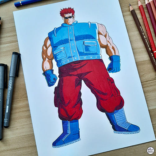 Dibujo Sargento Metalico | Dragon Ball