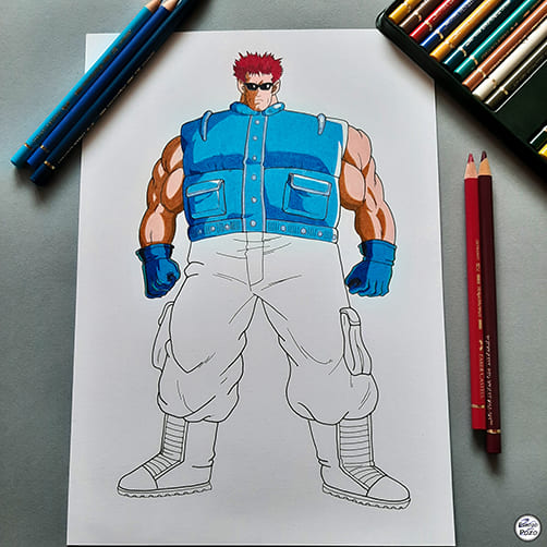 Dibujo Sargento Metalico | Dragon Ball