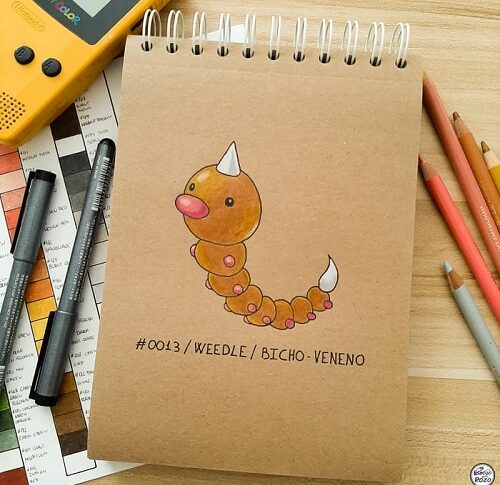 DIBUJO WEEDLE – POKÉMON #0013