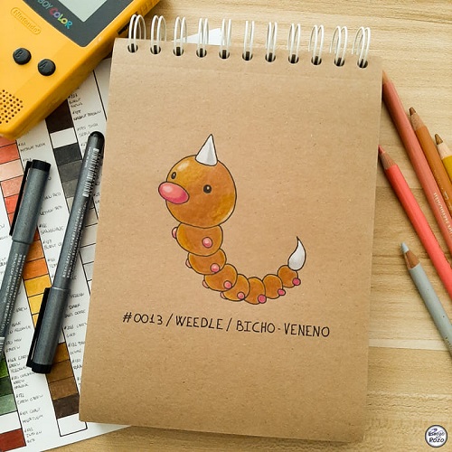 Pokémon-Dibujo Weedle