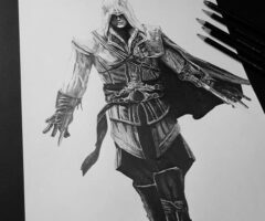 DIBUJO EZIO AUDITORE | ASSASSIN’S CREED
