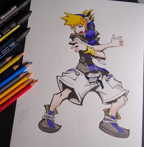 Dibujo de Neku