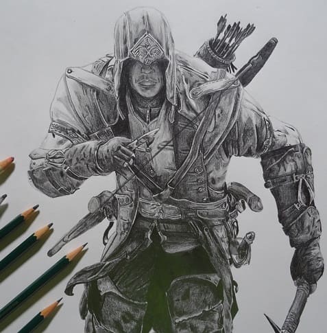 DIBUJO CONNOR KENWAY | ASSASSIN’S CREED