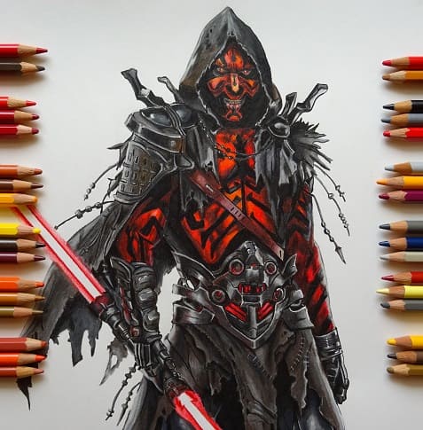 Dibujo Darth Maul | La Guerra de las Galaxias