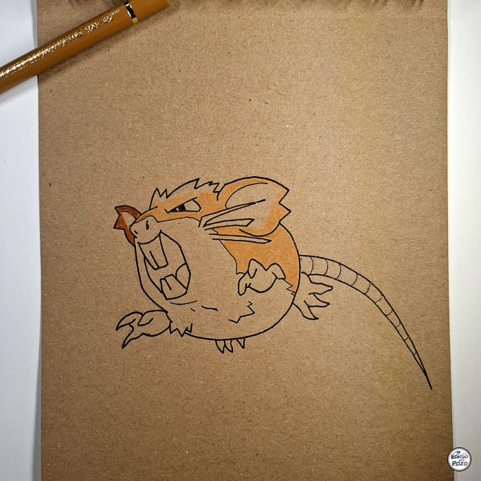 Dibujo Raticate - Pokemon