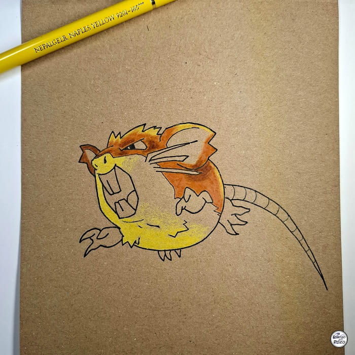 Dibujo Raticate - Pokemon