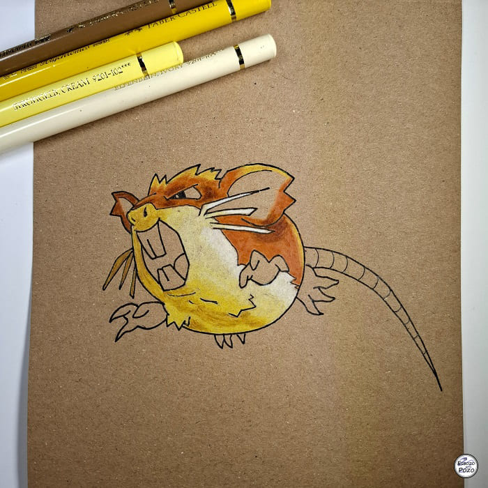 Dibujo Raticate - Pokemon