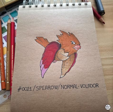 DIBUJO SPEAROW – POKÉMON #0021