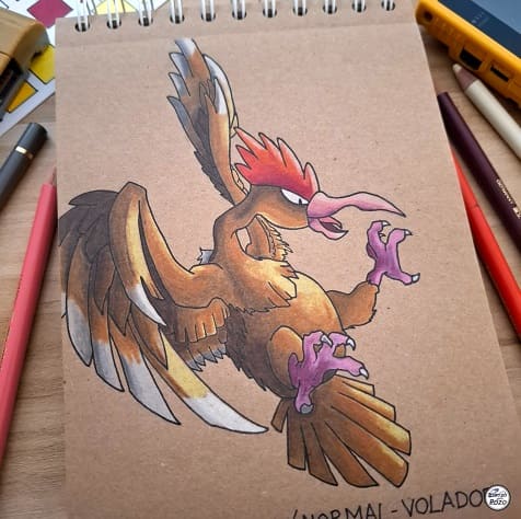 DIBUJO FEAROW – POKÉMON #0022