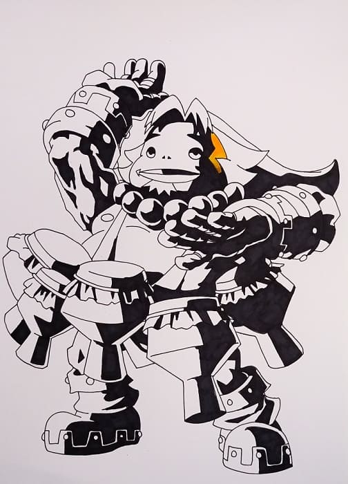 Dibujo Link Goron | The Legend of Zelda