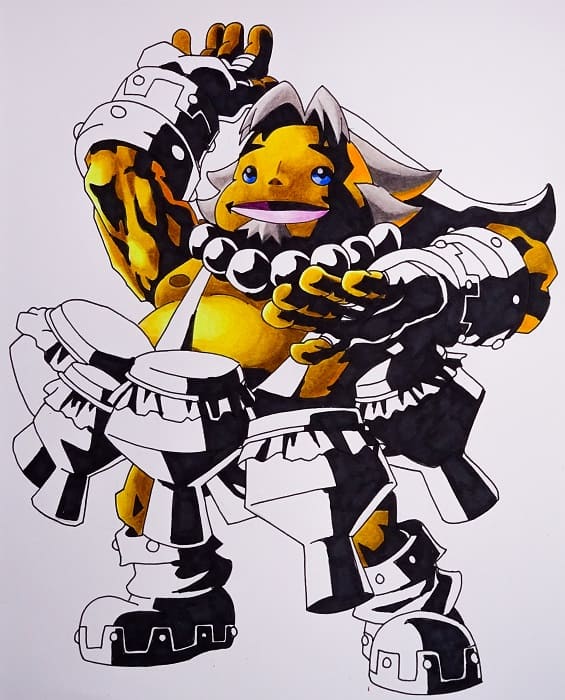 Dibujo Link Goron | The Legend of Zelda