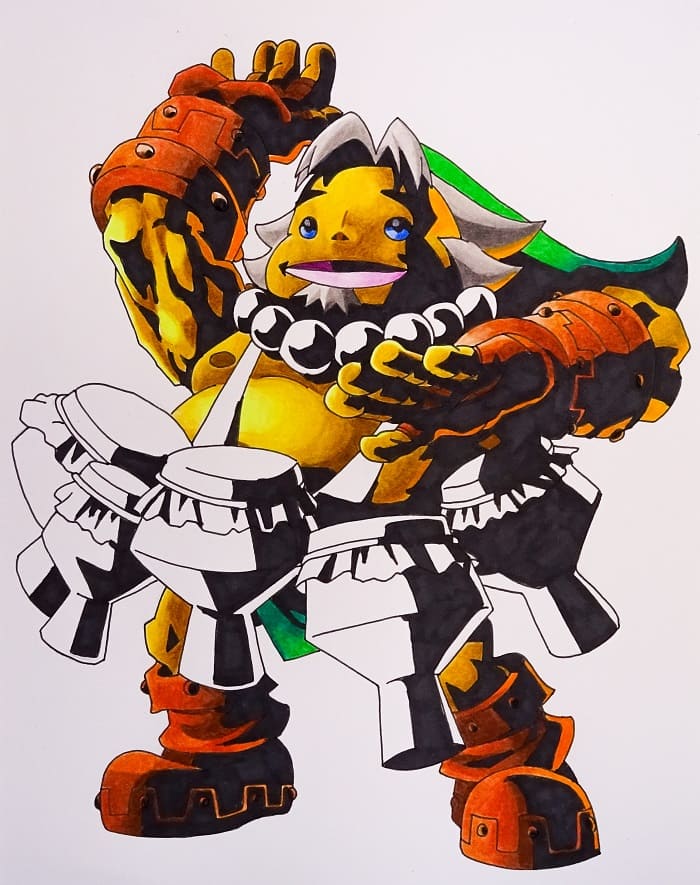 Dibujo Link Goron | The Legend of Zelda