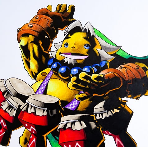 Dibujo Link Goron | The Legend of Zelda