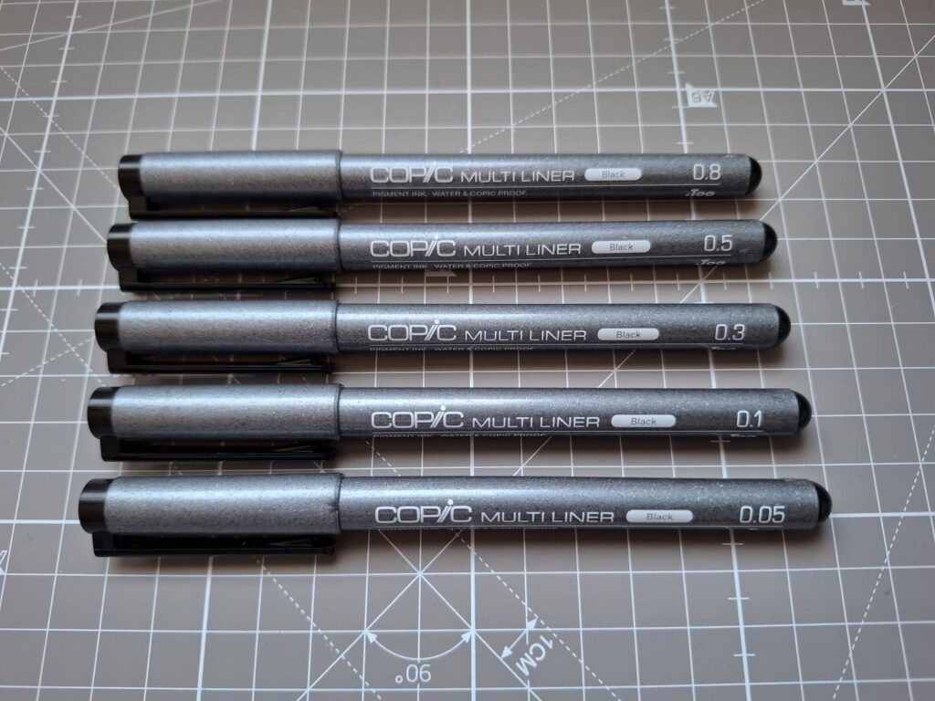 Rotuladores técnicos de punta fina Copic Multiliner Fineliner