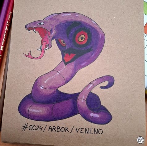DIBUJO ARBOK – POKÉMON #0024