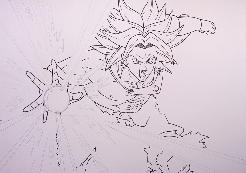 Dibujo Broly Super Saiyan Dragon Ball