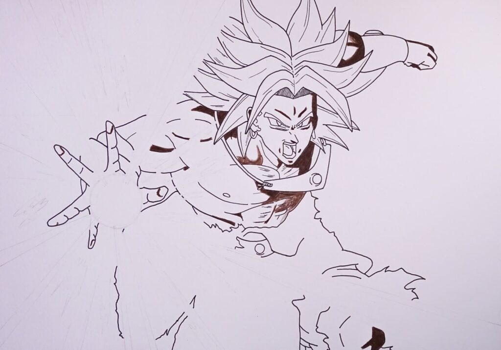 Dibujo Broly Super Saiyan Dragon Ball