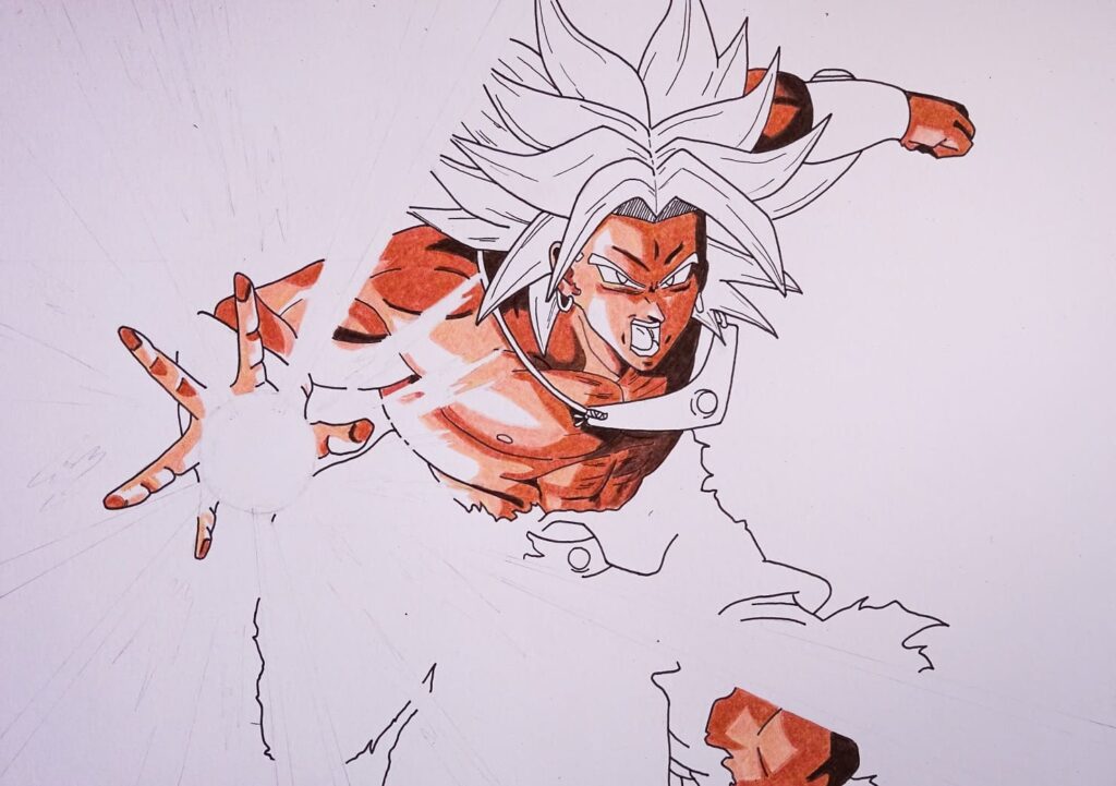 Dibujo Broly Super Saiyan Dragon Ball
