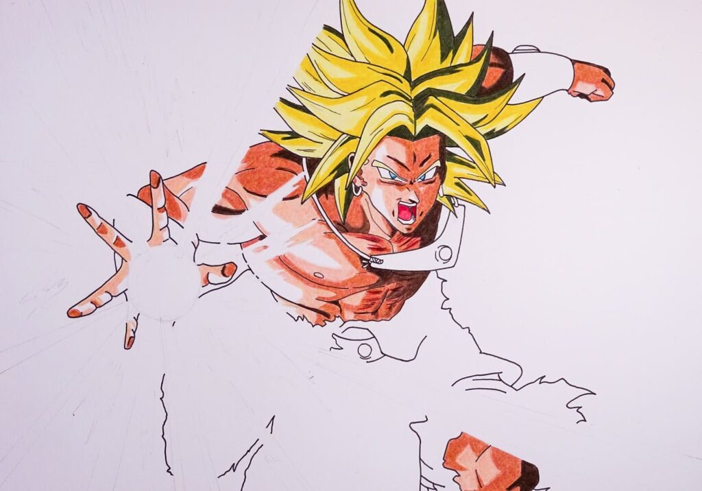 Dibujo Broly Super Saiyan Dragon Ball