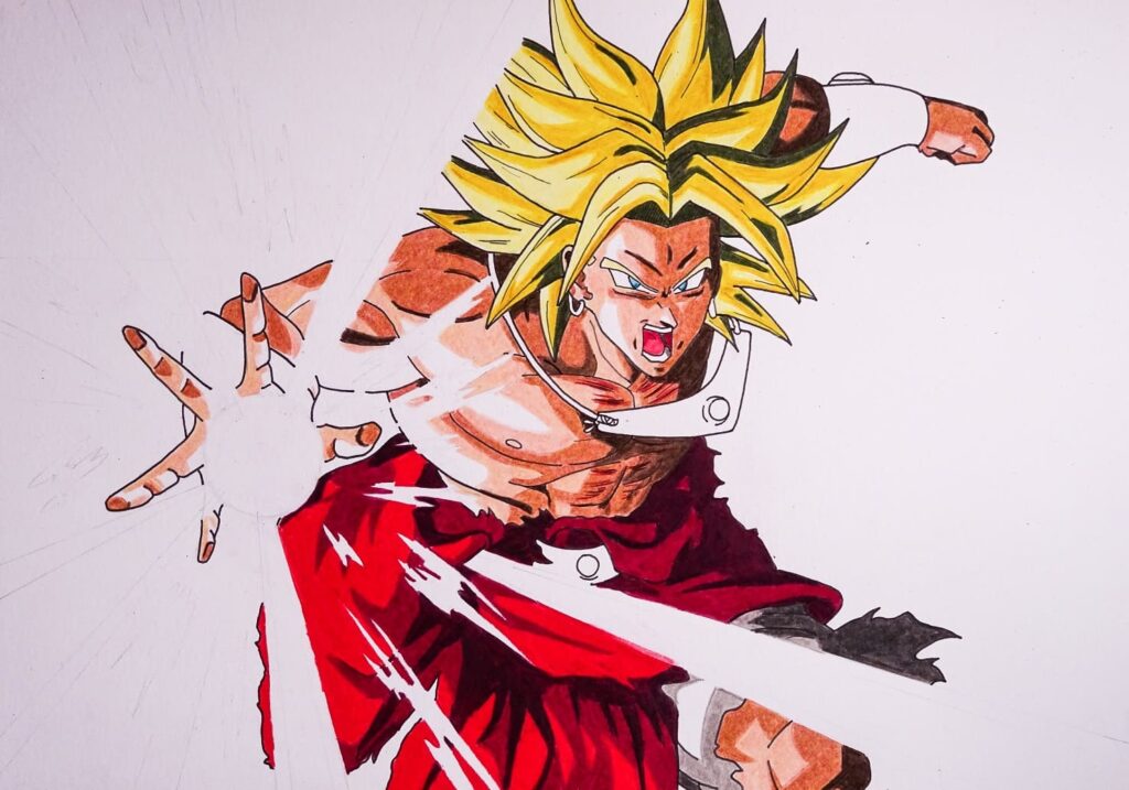 Dibujo Broly Super Saiyan Dragon Ball
