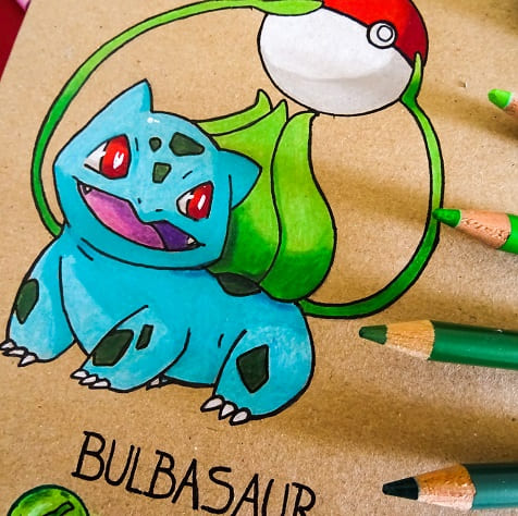 Dibujo Bulbasaur Pokemon
