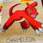 Dibujo de Charmelon - Pokemon