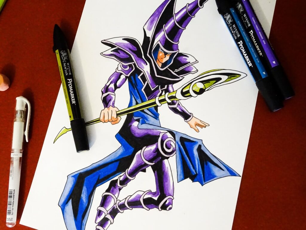 Dibujo Mago Oscuro | Yu Gi Oh!
