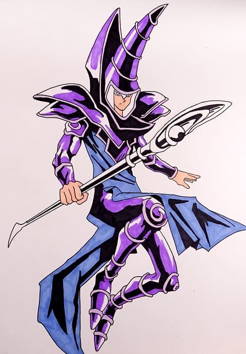 Dibujo Mago Oscuro | Yu Gi Oh!