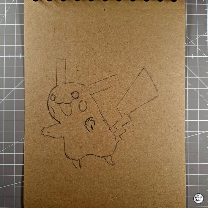Dibujo Pikachu - Pokemon