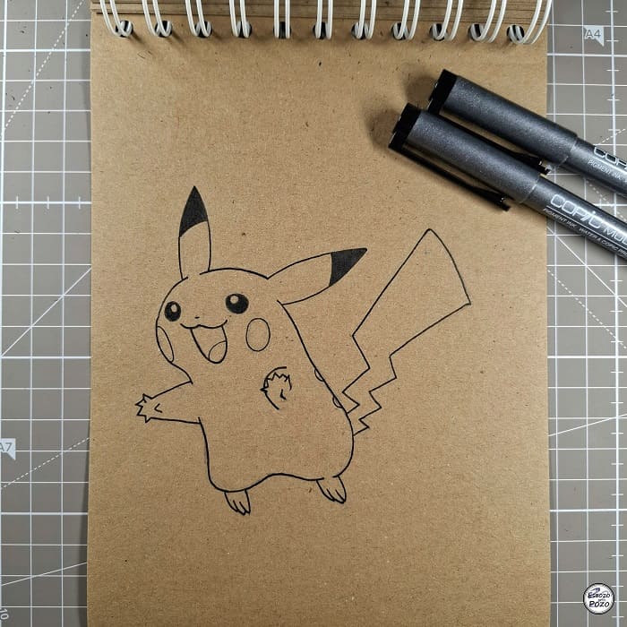 Dibujo Pikachu - Pokemon